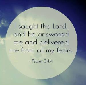 I sought the lord - fear